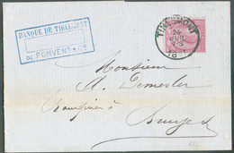 N°46 - 10c. Rouge Obl. Sc TIRLEMONT Sur Lettre Du 24 Juillet 1891 Vers Bruges - 19930 - 1884-1891 Leopold II