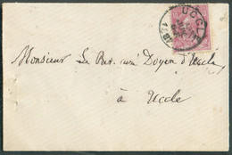 N°46 - 10c. Rouge Obl. Sc UCCLE Sur Lettre Du 13 Juil. 1887 Vers Uccle - 19932 - 1884-1891 Leopold II
