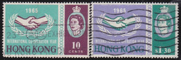 Hong Kong  .   SG  .   216/217       .    O   .   Cancelled - Oblitérés