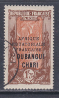 Oubangui N° 83 O Partie De Série : 1f. 75 Brun Et Brun-orange, Oblitération Légère Sinon TB - Oblitérés