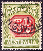 AUSTRALIA 1948 5d Carmine & Green Postage Due SGD124 Used - Port Dû (Taxe)