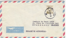 Turquie - Lettre De 1957 - Oblit Istanbul - Exp Vers Bruxelles - Ataturk - Lettres & Documents