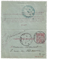 PARIS 74 R Bayen Ob 22 9 1904 Type Du Dest Grammont Chaplain Yv 2594 - Pneumatische Post