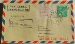 AEROGRAM, Certificado, ATM 1948 (philatelic Sales Company CH) - Franking Labels