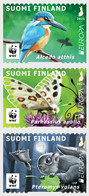 Finland 2021 Europa CEPT National Wildlife Critically Endangered Strip Of 3 Stamps - Neufs