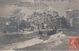 FETE FORAINE . LUNA PARK - Water Chute - Arrivée D' Un Bateau Sur Le Lac Après La Chute De 25 M De Haut, à La Vitesse - Kirmes