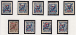 Sowjet-Unie USSR Takszegels Michel-nr 1/9 A En B Ondereen - Postage Due