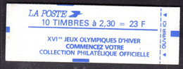 FRANCE - 1990 23F BOOKLET CARNET ALBERVILLE OLYMPICS COMPLETE FINE MINT SG DSB98 - Modern : 1959-…
