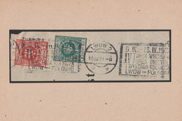 Polen Briefstück Lwow 2 1924 MWST Werbestempel - Frankeermachines (EMA)