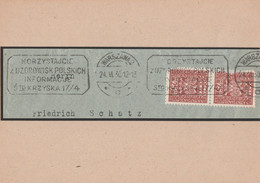 Polen Briefstück Warszawa 2 1930 MWST Werbestempel - Frankeermachines (EMA)