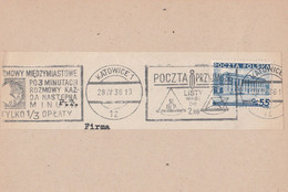 Polen Briefstück Katowice 1936 MWST Werbestempel - Frankeermachines (EMA)