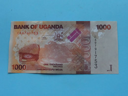 1000 Shillings - SHILINGI ELFU MOJA ( CA0791753 ) Bank Of UGANDA ( For Grade, Please See Photo ) UNC ! - Uganda