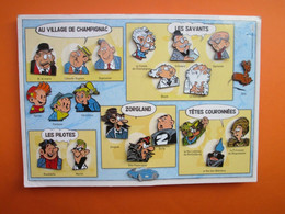 SPIROU ET FANTASIO Voitures Atlas FRANQUIN Planche Complète 21 Pin's SPIROU Pin Pins épinglette épinglettes - Pin's