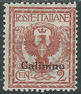 1912 EGEO CALINO AQUILA 2 CENT MH * - RF37-2 - Aegean (Calino)