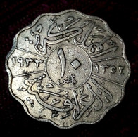 IRAQ - 10 FILS 1933 ( 1352 ) - Faisal I - KM 98 , Perfect , Gomaa - Irak