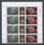 CALEDONIE 2022 N° 1416/1417 ** Bloc De 4 Coin Daté Neufs MNH Superbes Flore Champignons Endémiques Ileodictyon Cibarium - Unused Stamps