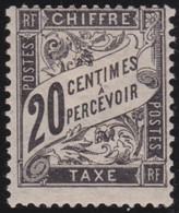 France . Y&T .    Taxe 17   (2 Scans)     .    *    .    Neuf Avec Gomme D' Origine Et Trace De Charnière - 1859-1959 Neufs