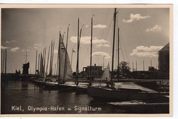 54186 - Deutsches Reich - 1936 - AnsKte "Kiel, Olympia-Hafen U Signalturm", Ungebraucht - Olympic Games