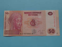 50 ( Cinquante ) Francs ( KE7670601H ) 2013 > Banque Centrale Du CONGO ( For Grade, Please See Photo ) UNC ! - Republiek Congo (Congo-Brazzaville)