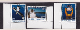 1991 Vaticano Vatican SPECOLA VATICANA Serie Di 3 Valori Usata USED - Gebraucht