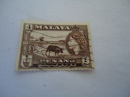 MALAYA PENANG   MALAYSIA   USED STAMPS COW - Malaya (British Military Administration)