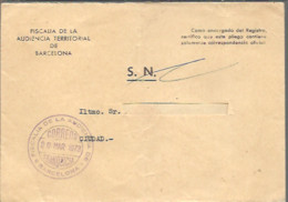 GOMIGRAFO  1973  FISCALIA DE LA AUDIENCIA DE BARCELONA - Postage Free