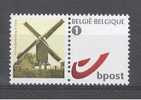 BELGIE - Duo-stamps: "Zele Dorpsmolen"  - Molen / Moulin / Mill / Mühle - MNH** - Other & Unclassified