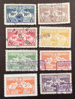Schweiz Fiskalmarken: AARGAU 1908 Stempelmarken Inkl Seltene 15a ? (Fiskalmarke Switzerland Revenue Stamps - Steuermarken