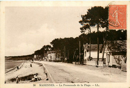 Marennes * La Promenade De La Plage * Rue Route - Marennes