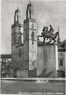 Zürich Grossmünster Mit Waldmann-Denkmal - Wald