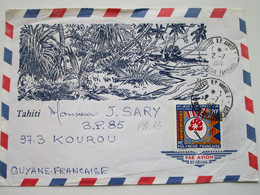 Enveloppe Timbrée à Destination De KOUROU - Y & T PA45 - Lettres & Documents