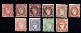 España Nº 102/5, 107, 110, 113. Año 1870 - Unused Stamps