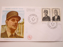 Enveloppe Premier Jour - Le Général Charles De Gaulle - Y & T N°375 Et 376 - Covers & Documents