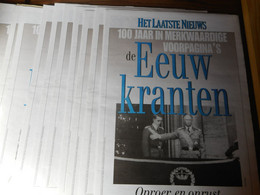 HLN 100 JAAR IN MERKWAARDIGE VOORPAGINAS 10 AFLEVERINGEN COMPLEET - Informations Générales