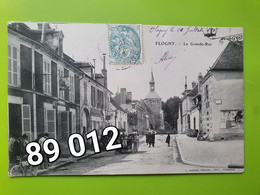 ❤️ 89 012 ❤️  FLOGNY La Grande Rue  Voiture Ancienne     ETAT : Bon   VOIR SCAN POUR DEFAUT - Flogny La Chapelle