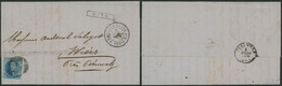 Médaillon - N°11A Sur LAC Obl Ambulant O.III (Ouest N°3) + Griffe Encadrée GAND > Wiers / Commission Sucres Brutes & Mél - 1858-1862 Medaillen (9/12)