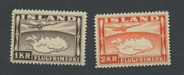 1934    Yv. Avions 19 Et 20. **. Cote 70,00 € - Luftpost