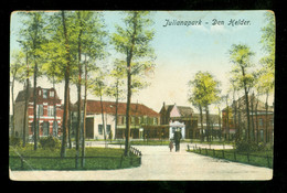 MILITAIR Uit 1916 * ANSICHTKAART * DEN HELDER * JULIANAPARK * GELOPEN Naar ROTTERDAM  (3946p) - Den Helder