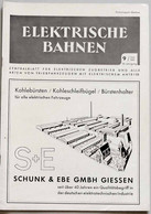 ELEKTRISCHE BAHNEN N°9 - 1955 - Automobile & Transport