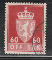 NORVÈGE 365 // YVERT 81A (SERVICE) // 1955-76 - Revenue Stamps