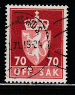 NORVÈGE 366 // YVERT 83A (SERVICE) // 1955-76 - Fiscaux