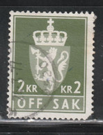 NORVÈGE 368 // YVERT 88 (SERVICE) // 1955-76 - Revenue Stamps