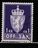 NORVÈGE 369 // YVERT 105 (SERVICE) // 1980 - Revenue Stamps