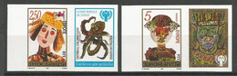 Yugoslavia ERROR Mi.2834/35 Complete Set IMPERFORATED With LABELS ** / MNH 1997 Europa Hang-on Issues Children Painting - Non Dentelés, épreuves & Variétés