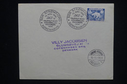 GROENLAND - Oblitération " SDR  Stromfjord  " Sur Enveloppe Pour Copenhague En 1954 - L 129302 - Lettres & Documents