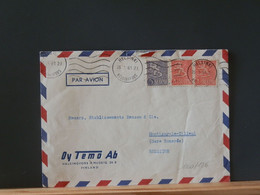 100/186 LETTRE  FINLANDE 1961 POUR LA BELG. - Cartas & Documentos