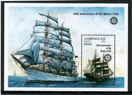 Azerbaijan 1997 . Ovpt Rotary Club-50 On Ships'96. S/S. Michel #  BL 30 - Azerbeidzjan