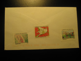 PUERTO RICO Poster Stamp Vignette TB On BELLS Texas 1996 Cancel Cover USA + 2 Other Label Tuberculose - Porto Rico