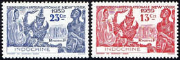 Détail De La Série Exposition Internationale De New York ** Indochine N° 203 Et 204 - 1939 Exposition Internationale De New-York