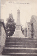 Cpa-35 - St Gemain Sur Ille -peu Courante- Monument Aux Morts 14/18 -edi... - Saint-Germain-sur-Ille